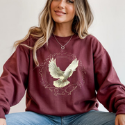Veni Sancte Spiritus Holy Spirit Dove Sweatshirt | Religious Christian Design