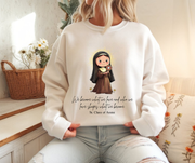 Saint Clare of Assisi Sweatshirt  Catholic Gift  Faith-Inspired Apparel in 13 Colors