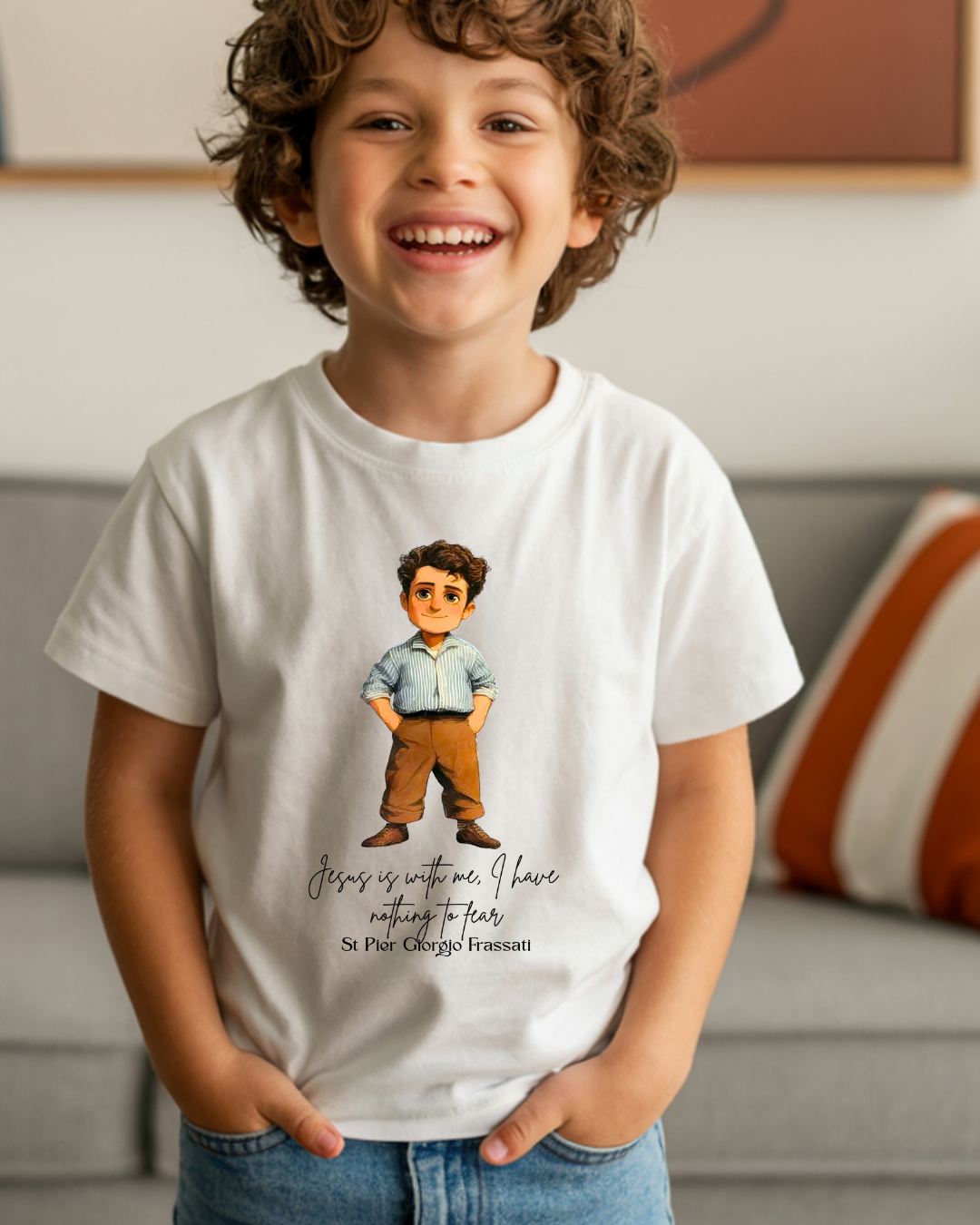 Saint Pier Giorgio Frassati Toddler Shirt, Catholic Tee for Kids, Faith-Based Gift