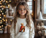 Cozy Cute Saint Ignatius of Loyola Kids Sweatshirt  Catholic Gift  Faith Apparel in 4 Colors