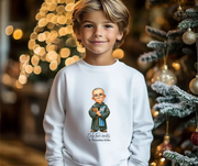 Comfy Cute Saint Maximilian Kolbe Kids Sweatshirt  Catholic Gift  Faith Apparel in 4 Colors