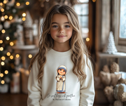 Stylish Cute St. Teresa of Calcutta Kids Sweatshirt, Catholic Gift, Faith Apparel in 4 Colors