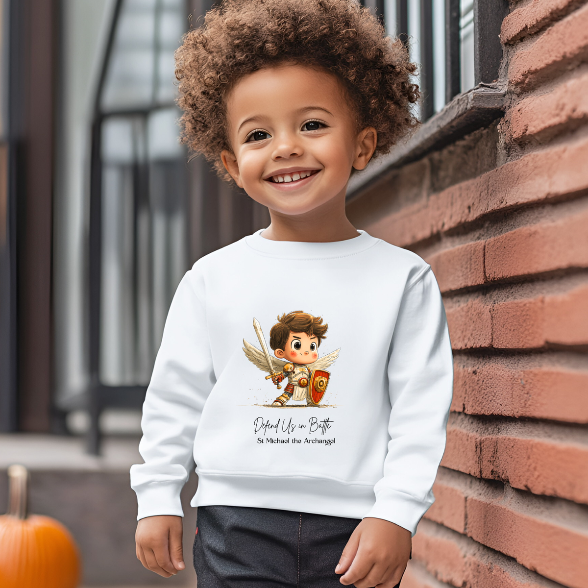 St Michael the Archangel Toddler Sweatshirt, Catholic Kids Apparel