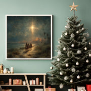 Three Magi Print, Christian Wall Art, Epiphany Decor, Wise Men Journey to Jesus (Frame Not Included)