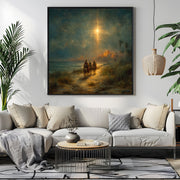 Three Magi Print, Christian Wall Art, Epiphany Decor, Wise Men Journey to Jesus (Frame Not Included)