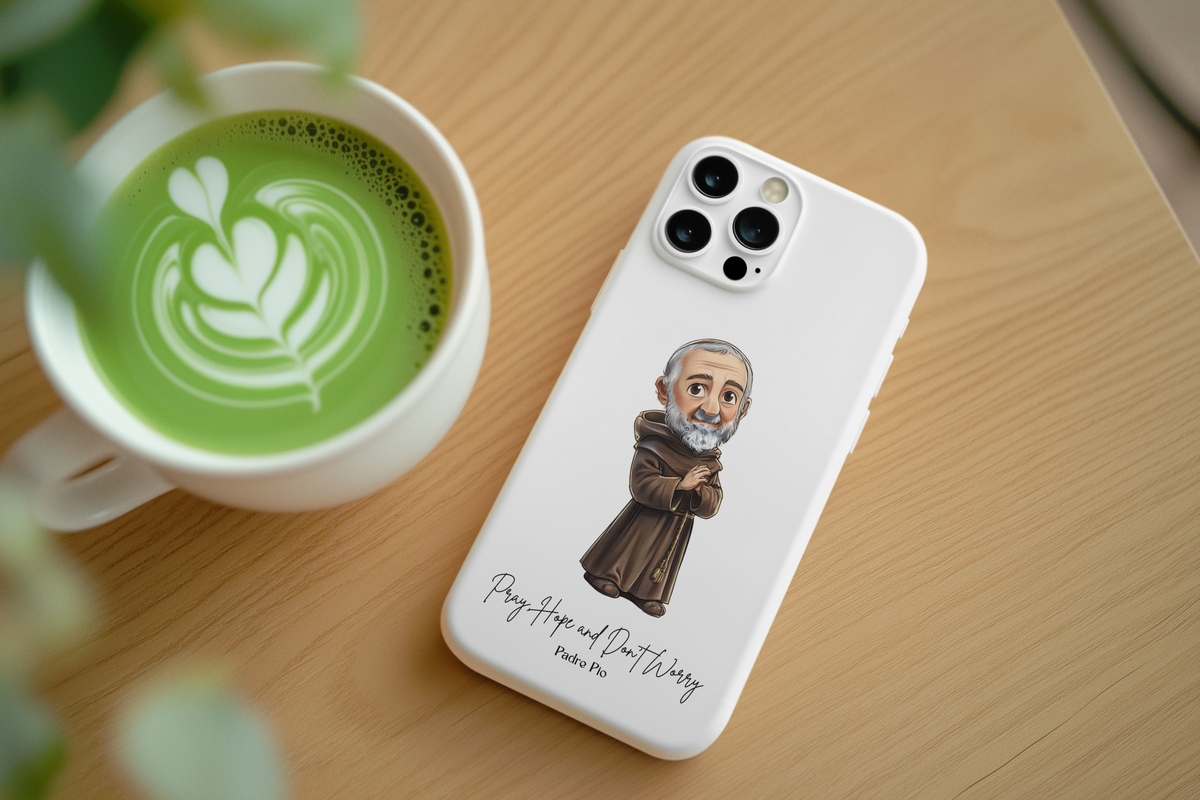 Padre Pio Phone Case, Tough Magnetic Case, Inspirational Quote
