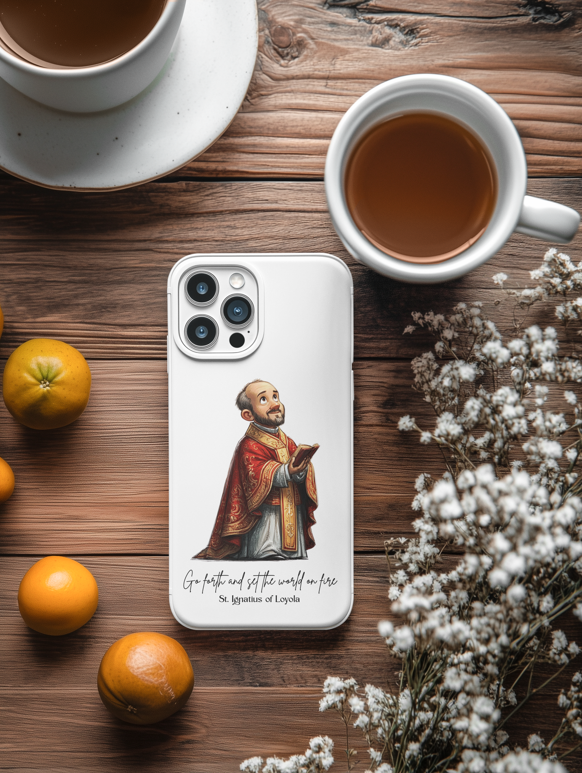 St Ignatius of Loyola Phone Case, Tough Magnetic Case, Inspirational Quote