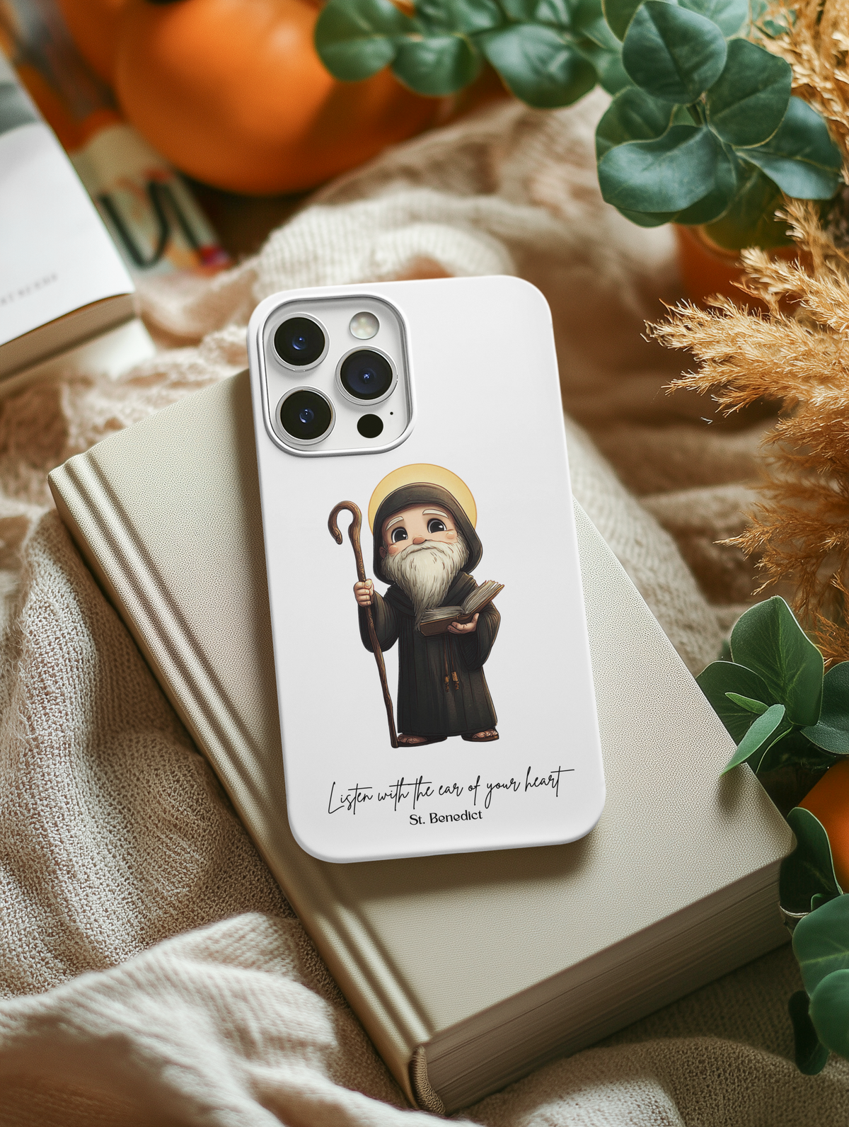 Saint Benedict Phone Case, Tough Magnetic Case, Inspirational Quote