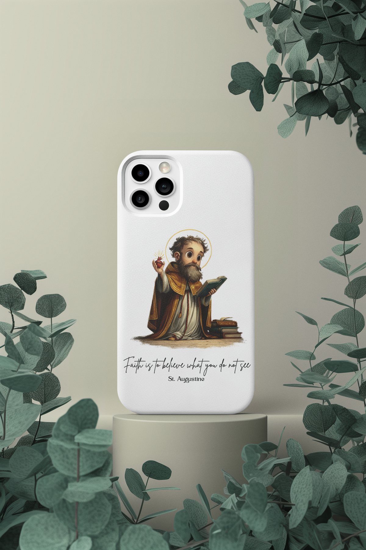 Saint Augustine Phone Case, Tough Magnetic Case, Inspirational Quote