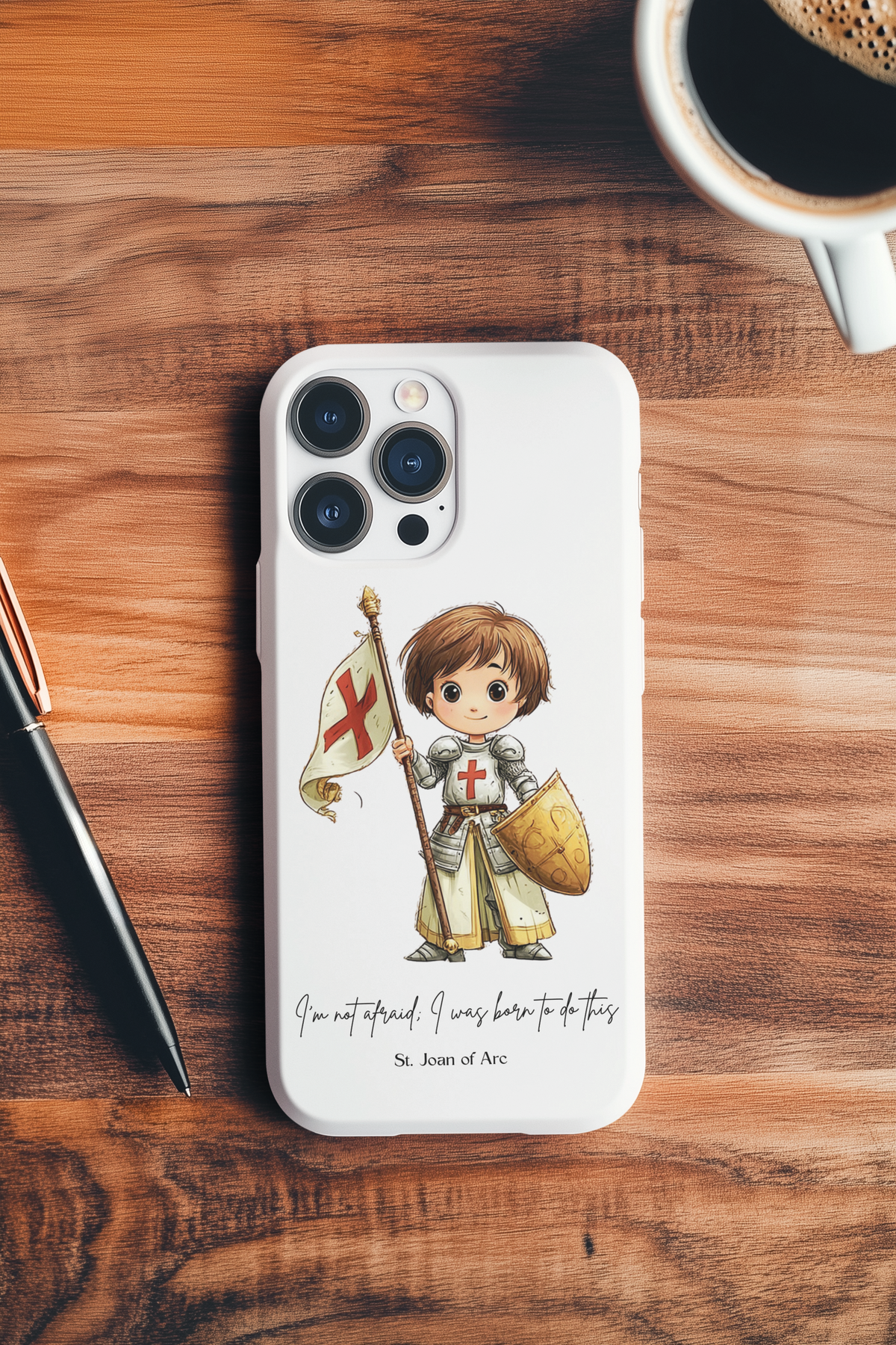 Samsung  St Joan of Arc Tough Phone Case with Inspirational Quote