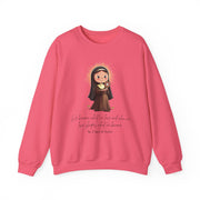 Saint Clare of Assisi Sweatshirt  Catholic Gift  Faith-Inspired Apparel in 13 Colors