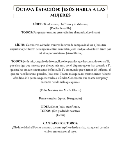 Stations of the Cross Spanish - WHOLESALE