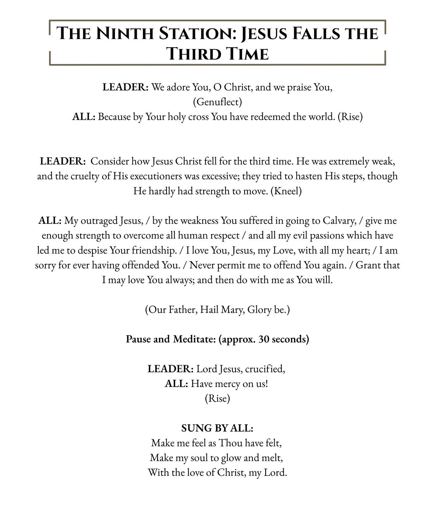 Stations of the Cross - Large Print - WHOLESALE