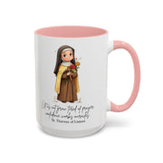 Cute Saint Therese of Lisieux Mug  Catholic Gift  Faith-Inspired Coffee Cup
