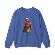 Cozy Cute Saint Ignatius of Loyola Adult Sweatshirt  Catholic Gift  Faith Apparel in 13 Colors