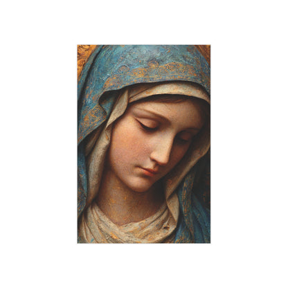 Blessed Virgin Mary Print — Religious Wall Art (Unframed)