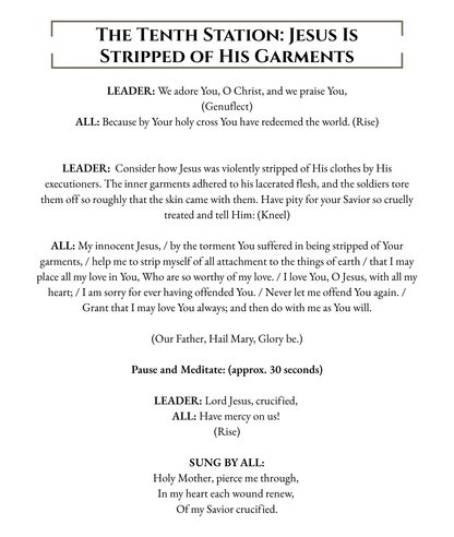 Stations of the Cross - Large Print - WHOLESALE