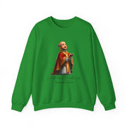 Cozy Cute Saint Ignatius of Loyola Adult Sweatshirt  Catholic Gift  Faith Apparel in 13 Colors