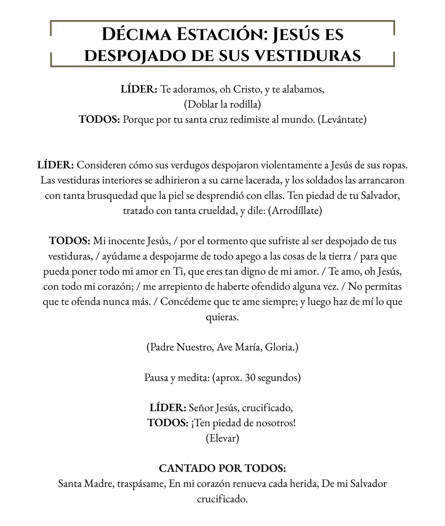 Stations of the Cross Spanish - WHOLESALE