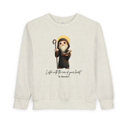Saint Benedict Toddler Sweatshirt, Catholic Apparel for Kids