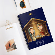 Nativity Journal, Catholic Notebook, Christmas Writing Gift for Faith Reflection