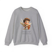 Warm Cute Saint Michael the Archangel Adult Sweatshirt  Catholic Gift  Faith Apparel in 13 Colors