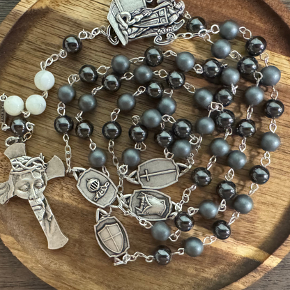 Armor of God Purity Rosary + Scriptural Rosary Purity Book