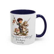 St. George Dragon Knight Mug, Catholic Accent Coffee Mug, 11 oz & 15 oz