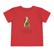 Saint Thérèse Toddler Shirt, Catholic Tee for Kids, Faith-Based Gift