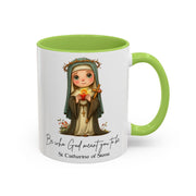 Cute Saint Catherine of Siena Mug  Catholic Gift  Faith-Inspired Coffee Cup
