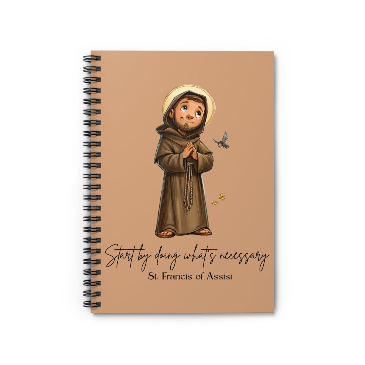 Saint Francis of Assisi Journal, Catholic Notebook, Faith-Inspired Writing Gift
