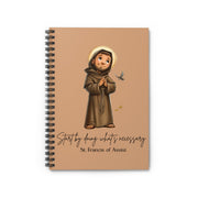 Saint Francis of Assisi Journal, Catholic Notebook, Faith-Inspired Writing Gift