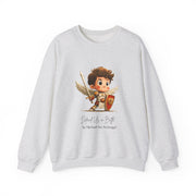 Warm Cute Saint Michael the Archangel Adult Sweatshirt  Catholic Gift  Faith Apparel in 13 Colors