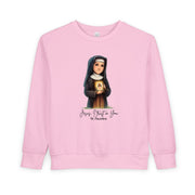 St. Faustina Toddler Sweatshirt, Divine Mercy Catholic Kids Apparel