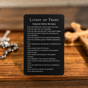 Litany of Trust Holy Card - PREMIUM METAL