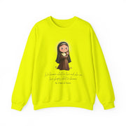 Saint Clare of Assisi Sweatshirt  Catholic Gift  Faith-Inspired Apparel in 13 Colors