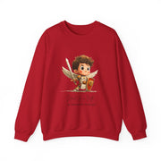 Warm Cute Saint Michael the Archangel Adult Sweatshirt  Catholic Gift  Faith Apparel in 13 Colors