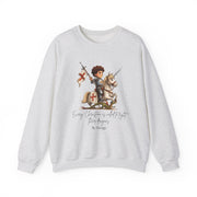 Saint George Adult Sweatshirt, Catholic Gift, Faith Apparel in 13 Colors