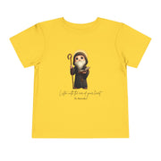 Saint Benedict  Toddler Shirt, Catholic Tee for Kids, Faith-Based Gift