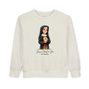 St. Faustina Toddler Sweatshirt, Divine Mercy Catholic Kids Apparel