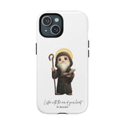 Saint Benedict Phone Case, Tough Magnetic Case, Inspirational Quote