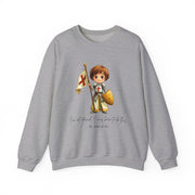 Soft Cute Saint Joan of Arc Adult Sweatshirt Catholic Gift  Faith Apparel in 13 Colors