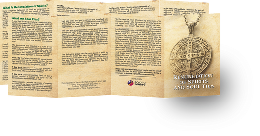 Renunciation Prayers and Breaking Soul Ties (Catholic English version) - 8pg mini pamphlet - from $1