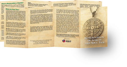 Renunciation Prayers and Breaking Soul Ties (Catholic English version) - 8pg mini pamphlet - from $1