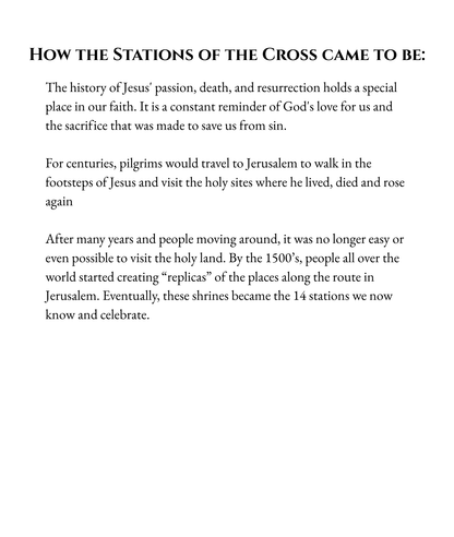 Stations of the Cross - Large Print - WHOLESALE