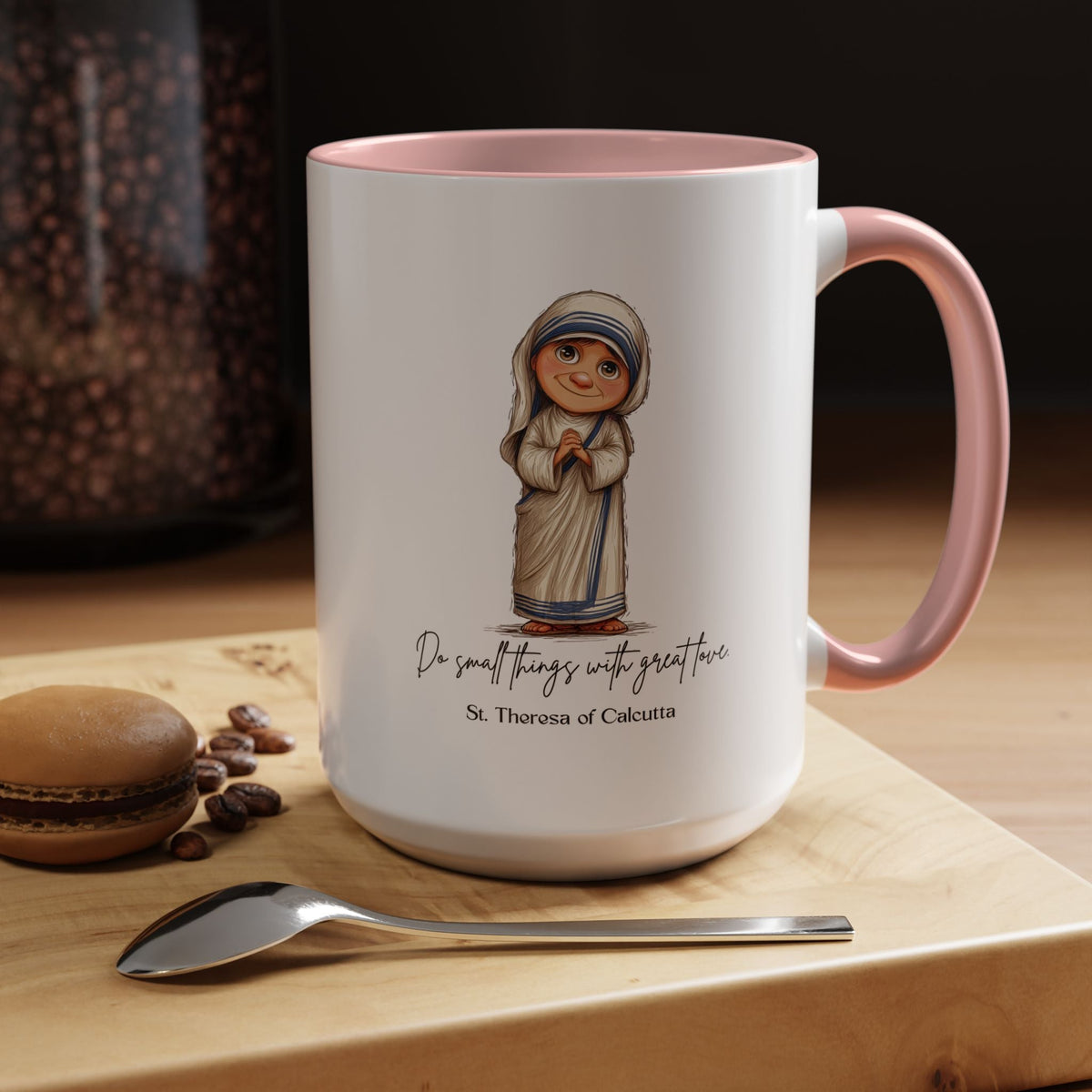 Cute Saint Theresa of Calcutta Mug  Catholic Gift  Faith-Inspired Coffee Cup