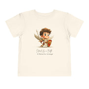 St Michael the Archangel Toddler T-Shirt, Catholic Kids Tee, Courage & Faith Shirt, Christian Gift