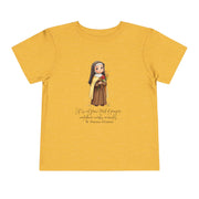 Saint Thérèse Toddler Shirt, Catholic Tee for Kids, Faith-Based Gift