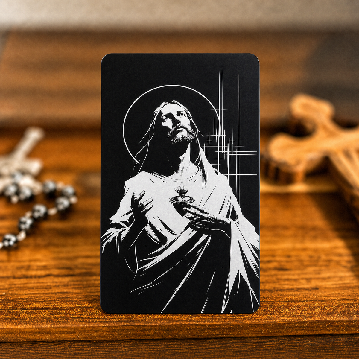 Surrender Prayer Holy Card - PREMIUM METAL