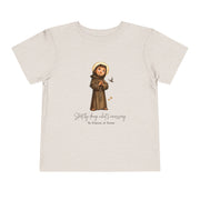 Saint Francis of Assisi Toddler Shirt, Catholic Tee for Kids, Faith-Based Gift